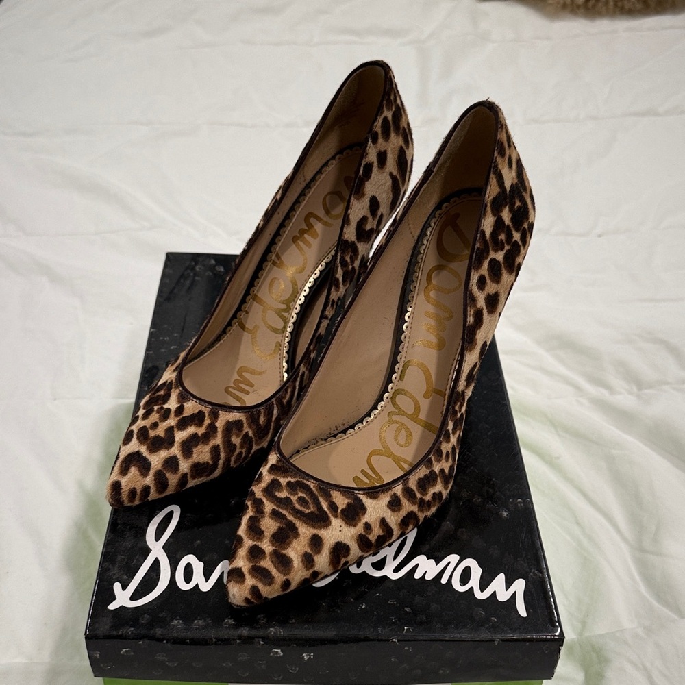 Sam Edelman Leopard Print Hazel Pump